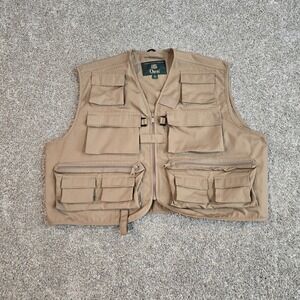 Vintage Orvis Fly Fishing Vest Men's Size XL‎ Khaki Pockets Outdoors Hunting